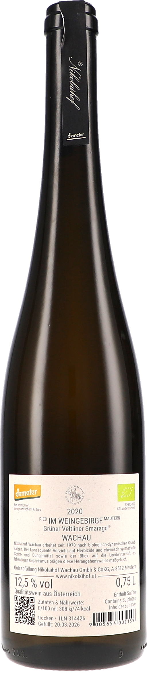 Im Weingebirge, Grüner Veltliner Smaragd trocken