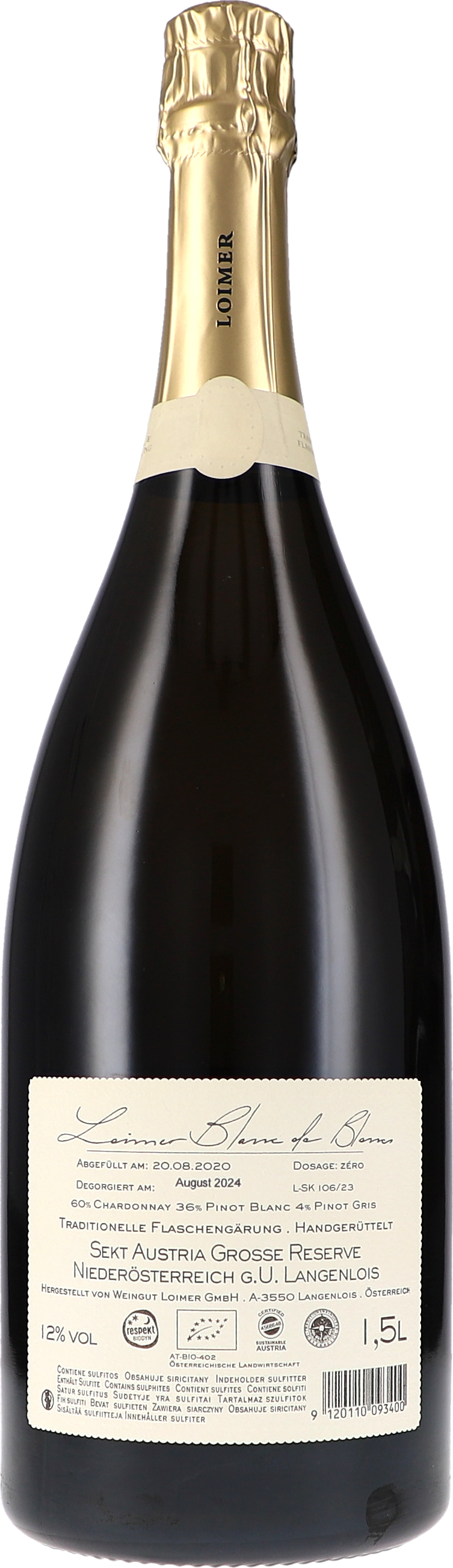 Langenlois Grosse Reserve Blanc de Blancs Brut Nature