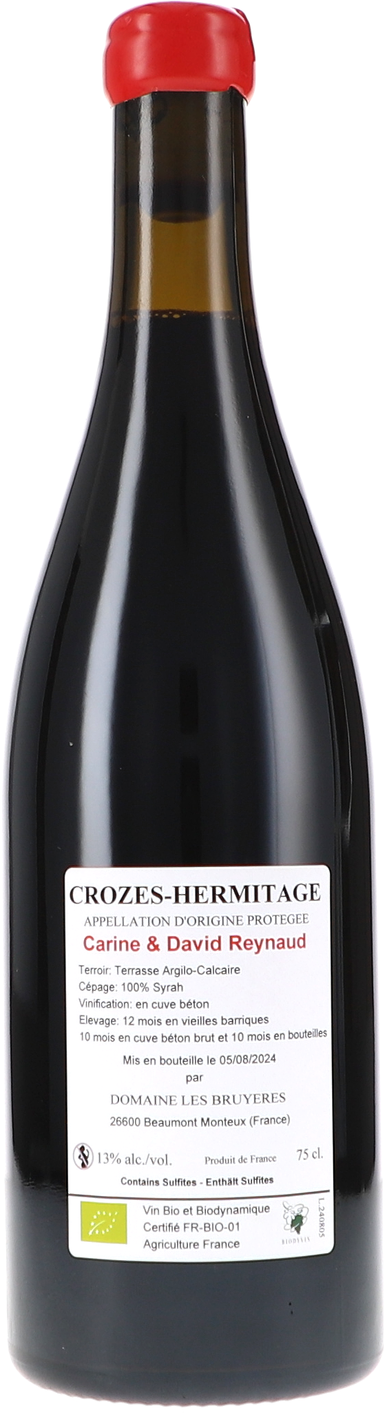 Crozes Hermitage rouge, Les Croix, Vieilles Vignes 