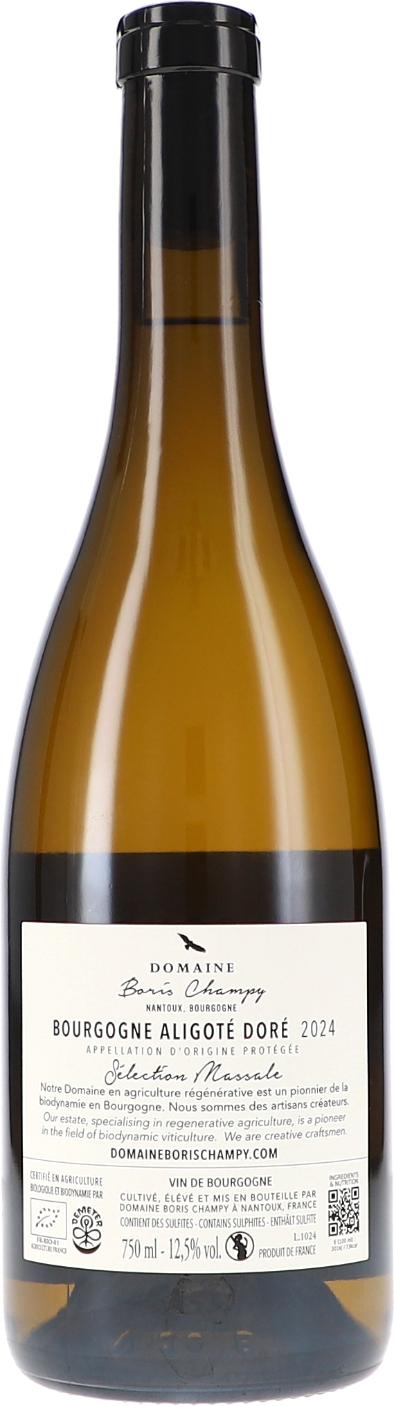 Bourgogne Aligoté Doré, Sélection Massale AOP