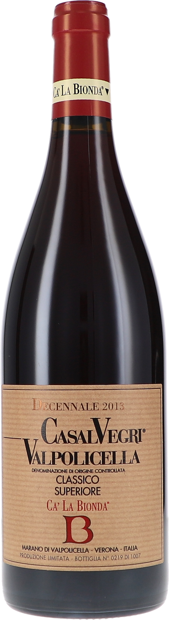 Valpolicella Classico Superiore DOC Casal Vegri Decannale