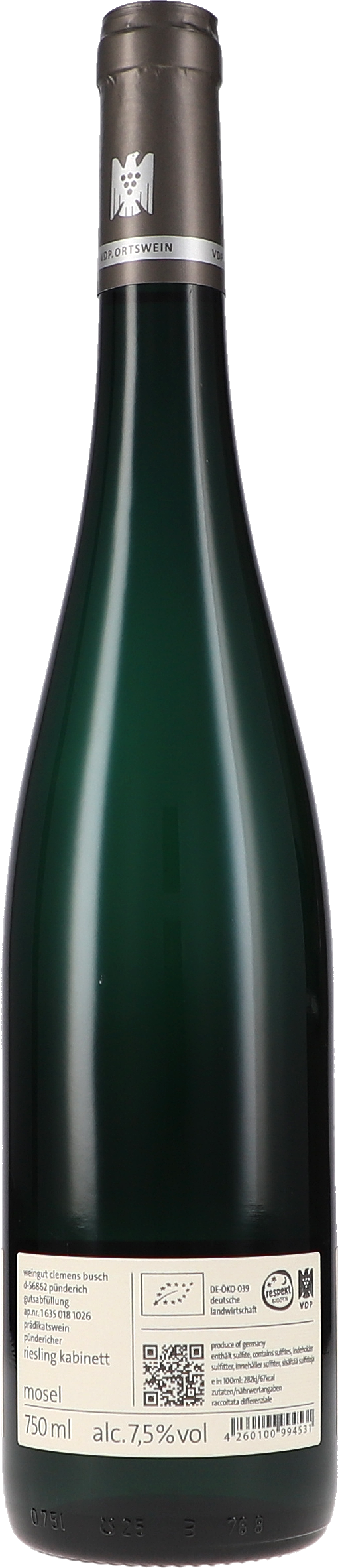 Riesling Pünderich Kabinett VDP Ortswein