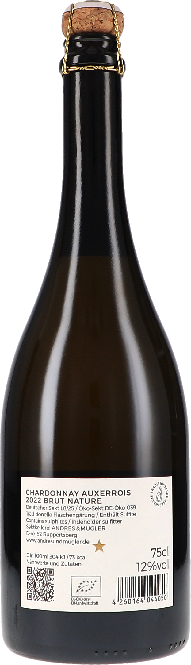 Chardonnay Auxerrois Sekt Brut Nature