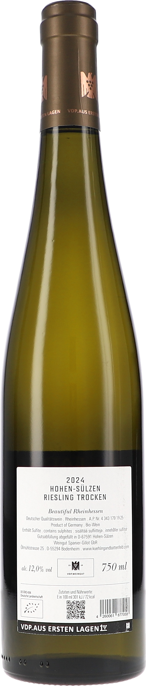 Riesling Hohen-Sülzen VDP Erste Lage
