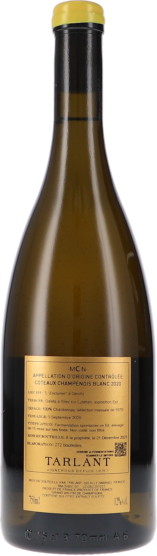 Coteaux Champenois Blanc "L'Enclume" Oeuilly 