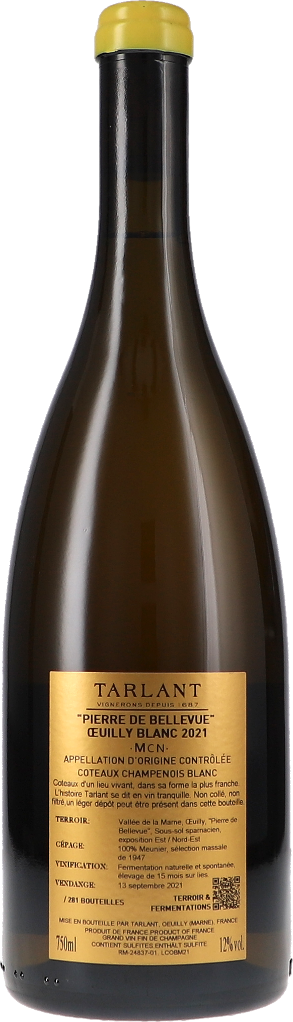 Coteaux Champenois Blanc "Pierre de Bellevue" Oeuilly 
