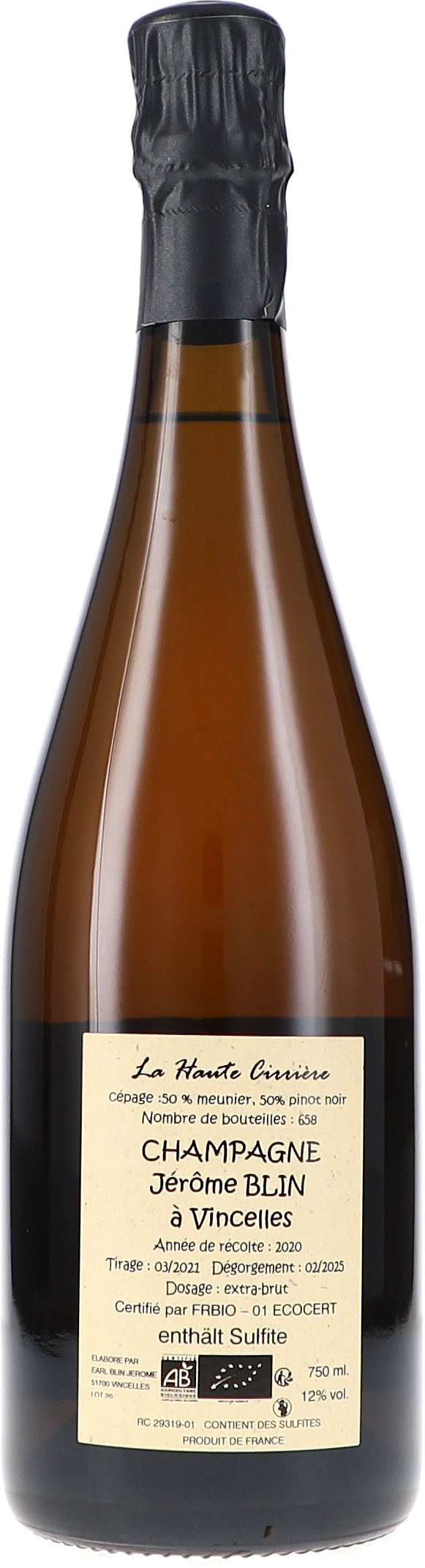 La Haute Cirriére, Extra Brut