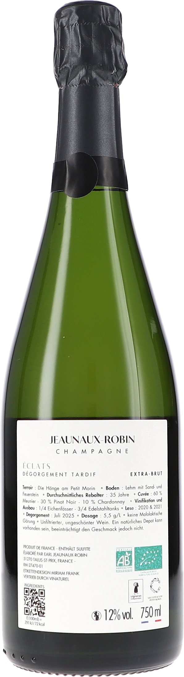 "Éclats" Édition Speciale, Degorgement Tardif, Extra Brut L20/21