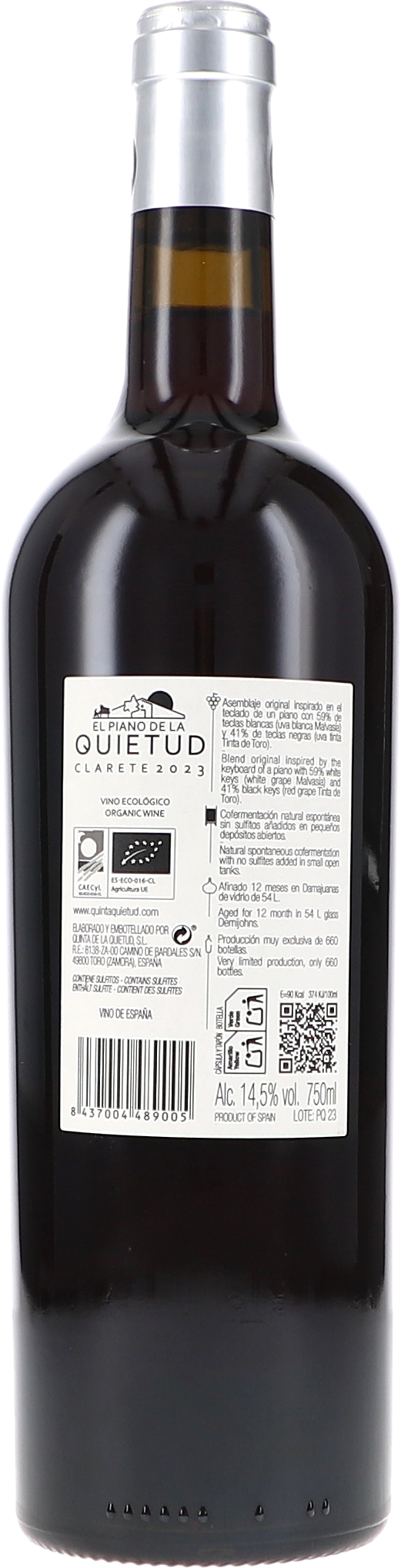 El Piano de la Quietud, Tinto Clarete
