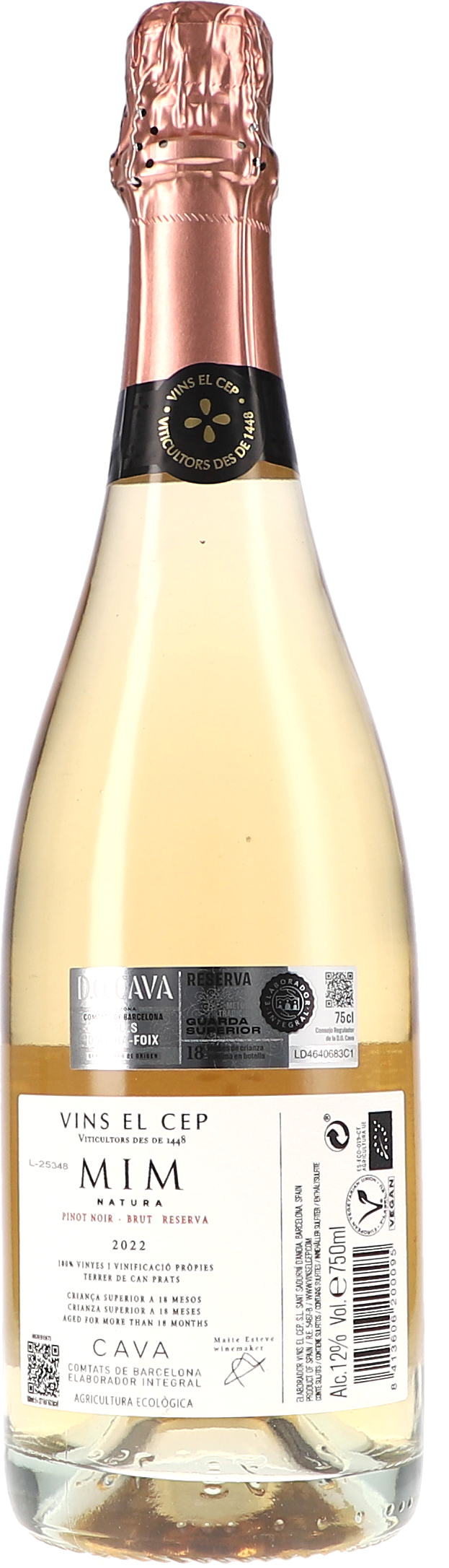MIM Natura Pinot Noir Rosat, Brut Reserva