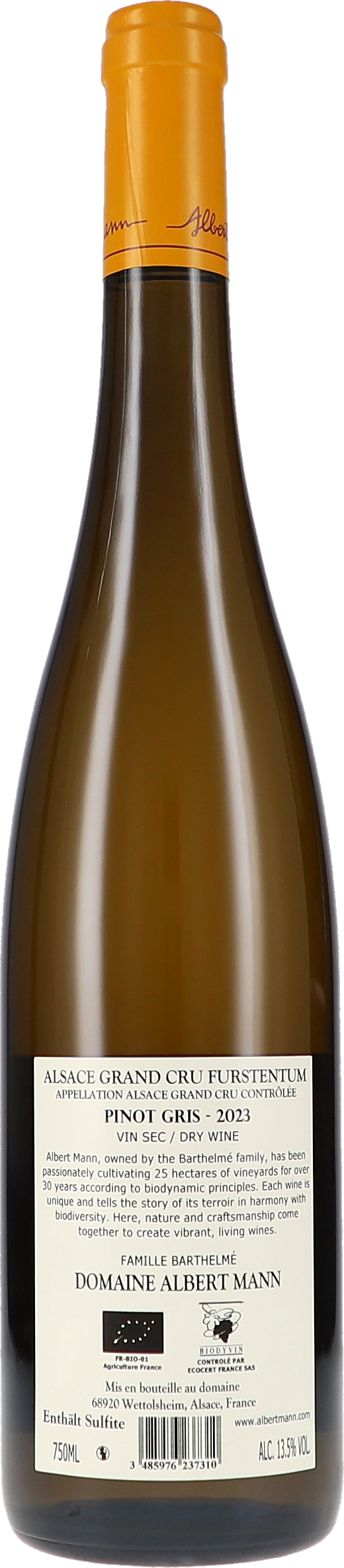 Pinot Gris Furstentum Grand Cru