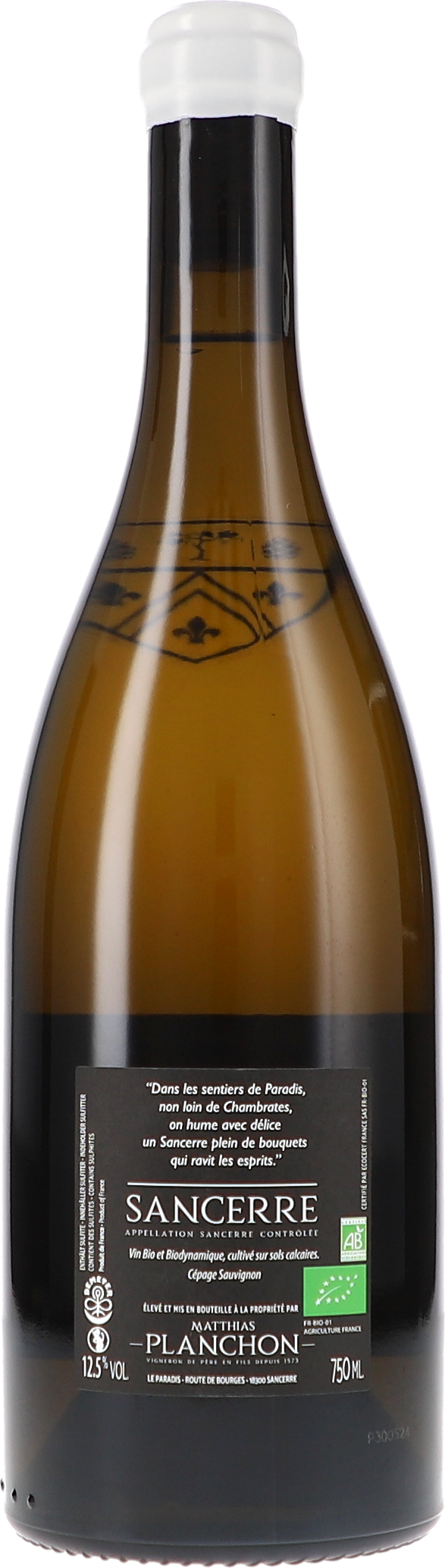 Sancerre blanc "Le Paradis" AOC
