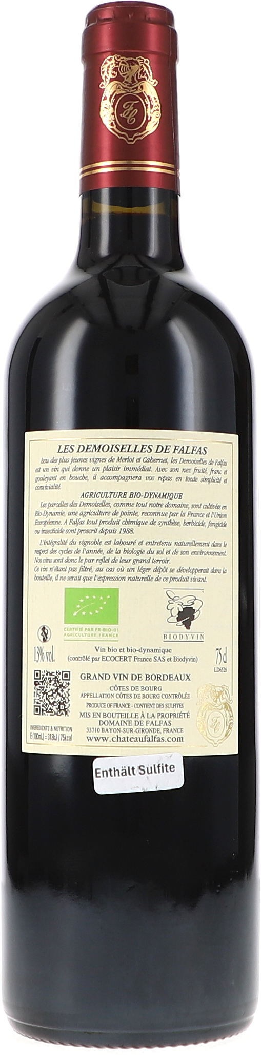 Les Demoiselles de Falfas, Côtes de Bourg AOC