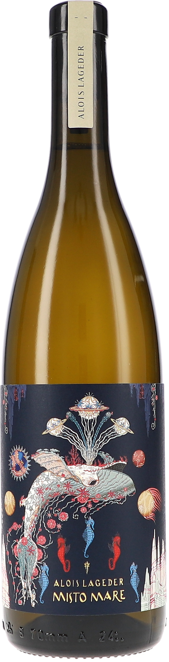 Weißwein, Flasche, Miso Mare, Alois Lageder, Etikettkunst