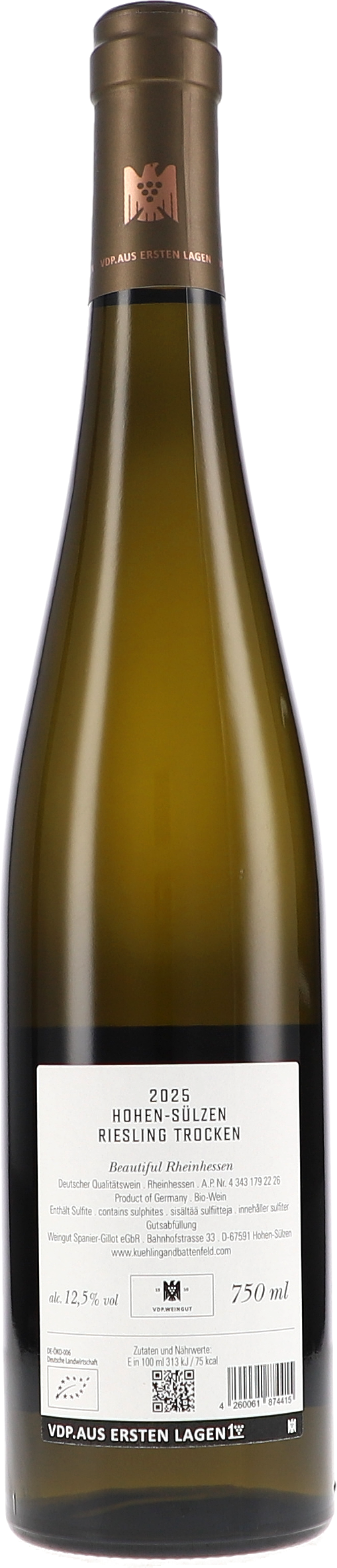 Weißwein, Riesling, 750 ml, Hohen-Süßen, Trocken