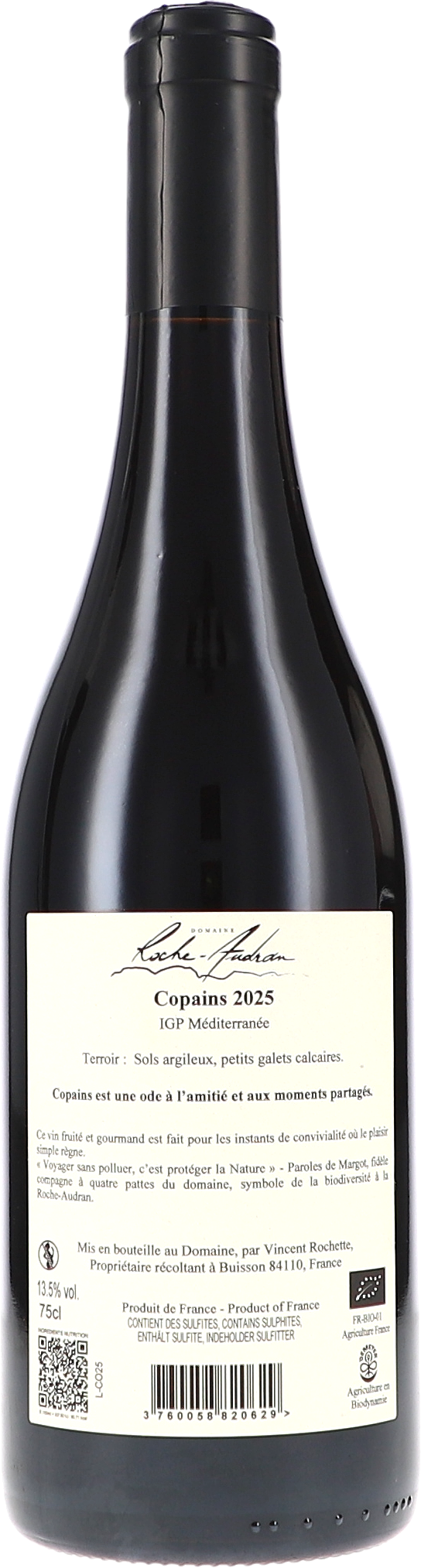 wein, rotwein, flasche, glasrot, IGP Mediterranée