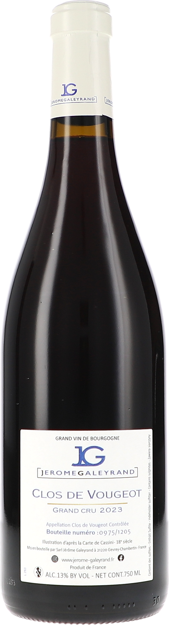 wein, flasche, rotwein, grand cru, clos de vougeot