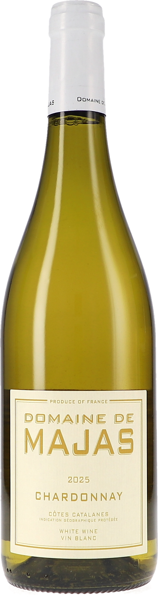 Weißwein, Chardonnay, Weinflasche, Domaine de Majas, Weißwein