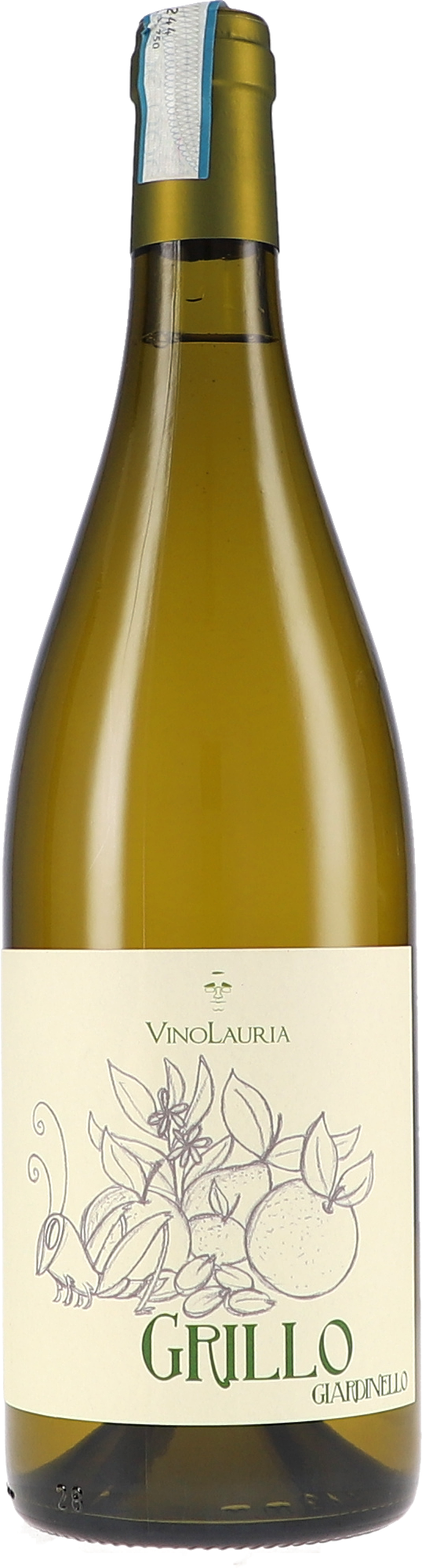 Weißwein, Grillo, Giardinello, Flasche, Label-Design