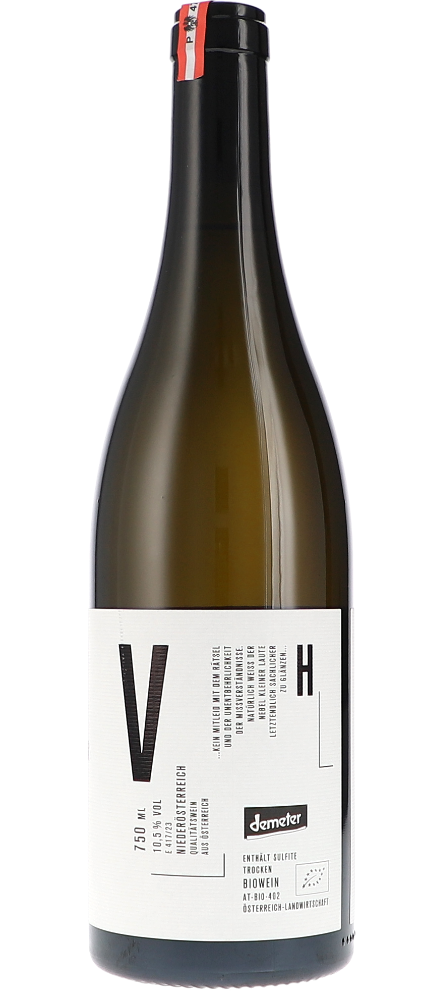 Weißwein, 750 ml, Bio, Trocken, Flasche