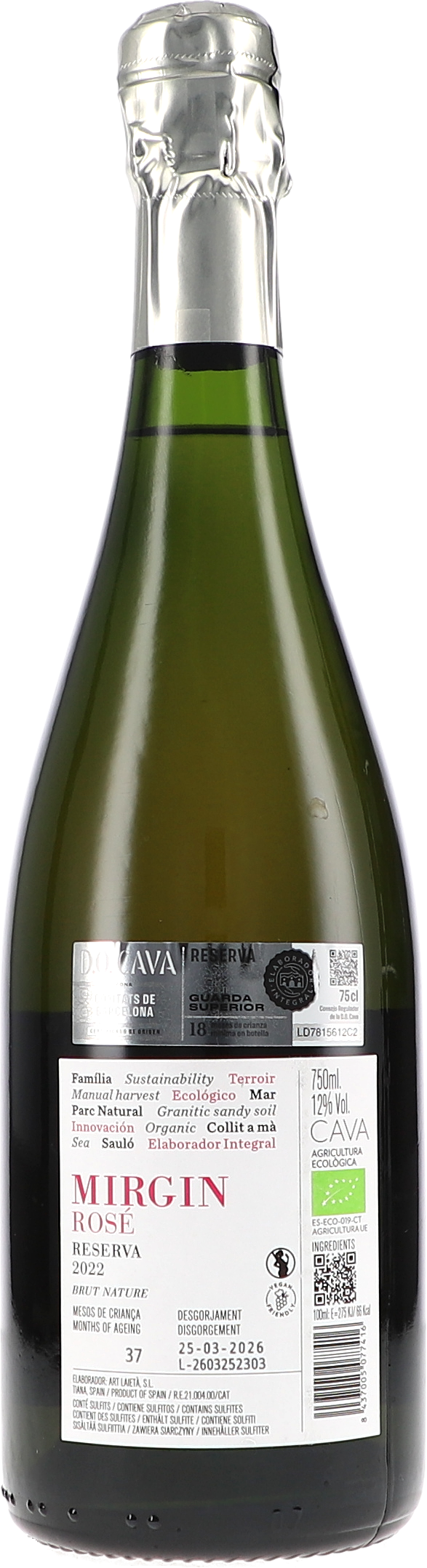 Rosé, Sekt, Flasche, 65cl, Reserva