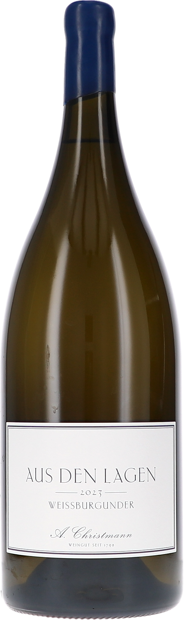 "Aus den Lagen" Weissburgunder Alkohol, Getränk, Flasche, Schnaps, Weinflasche