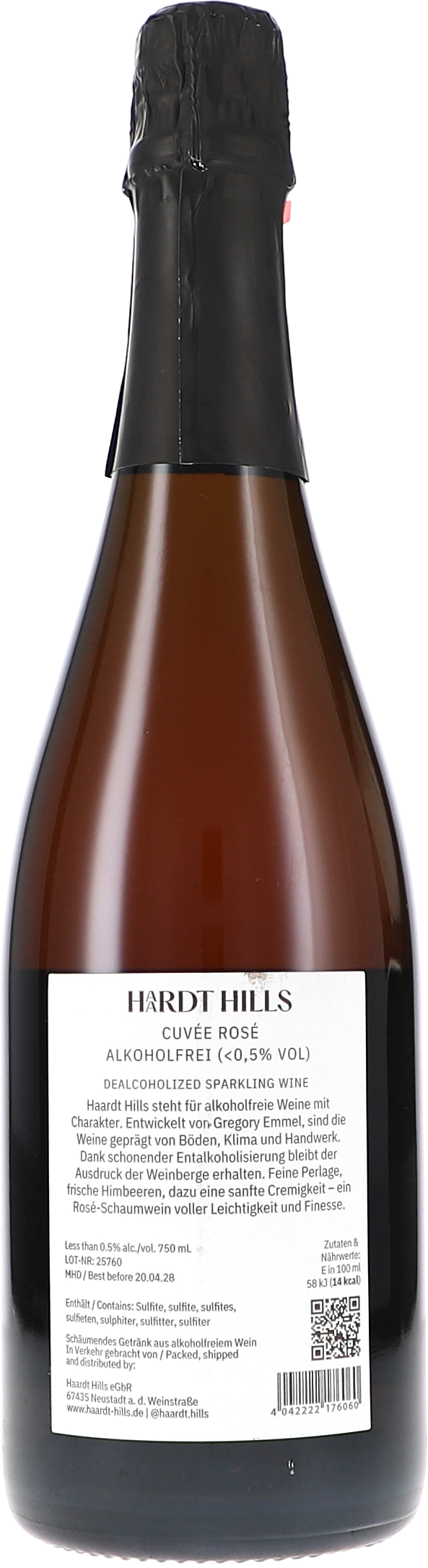 Sektflasche, Sekt, Rosé, Alkoholfrei, Korkenverschluss