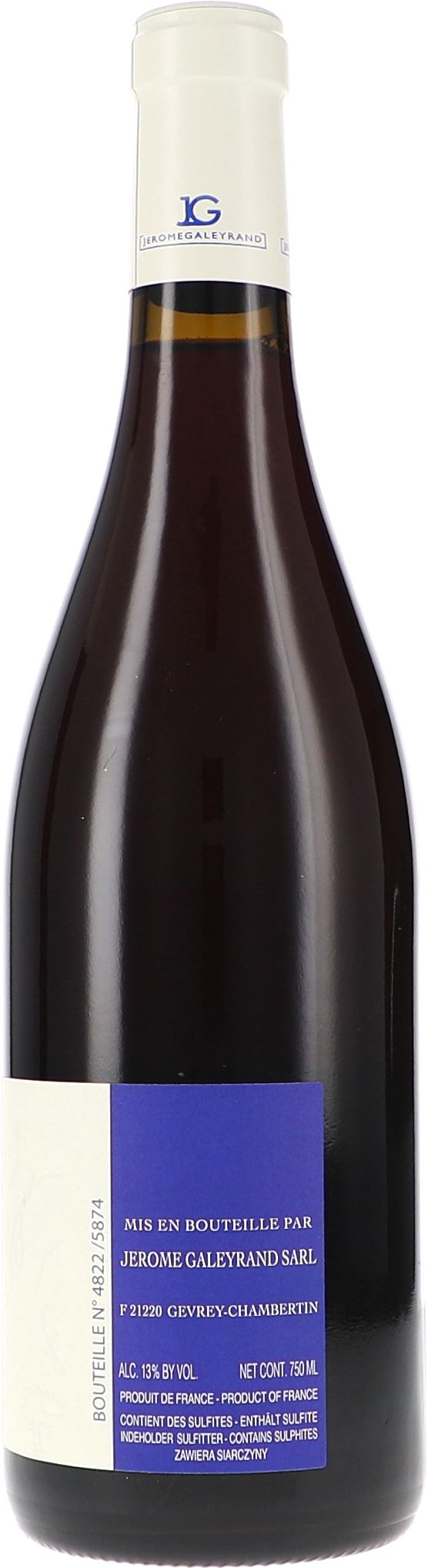 Wein, Rotwein, Flasche, 750ml, Etikett blau