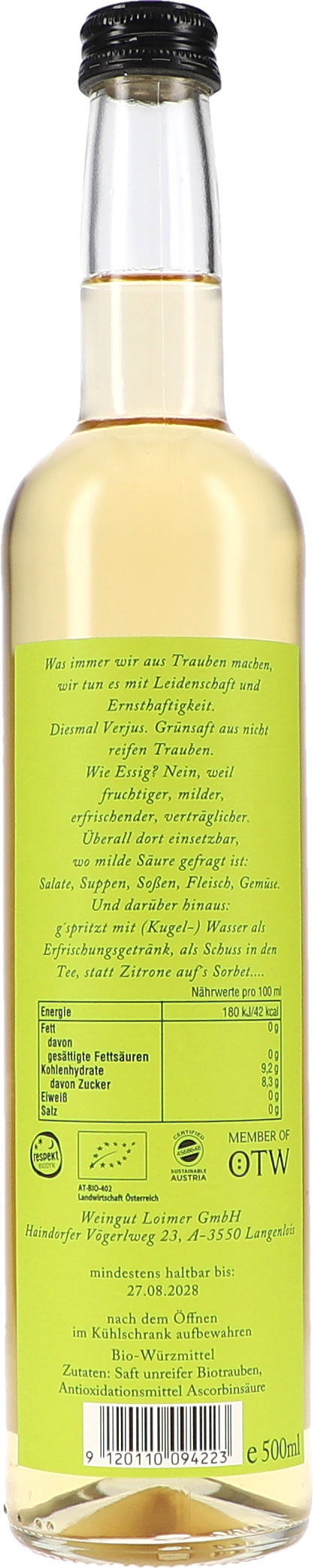 Weißwein, Glasflasche, Kleiner Flaschenkörper, Etikettengrün, 180ml?