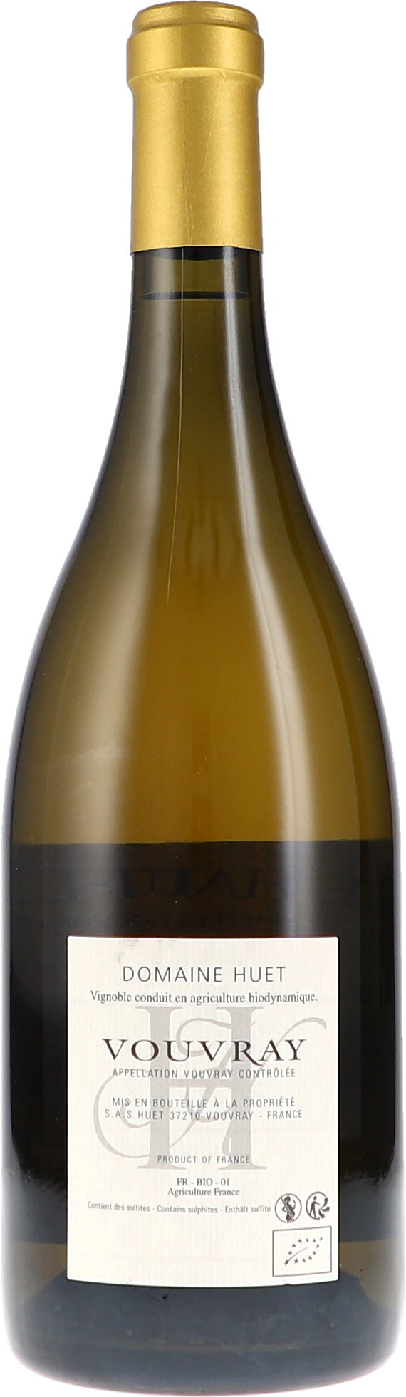 Weißwein, Flasche, Bio, Vouvray, Etikett