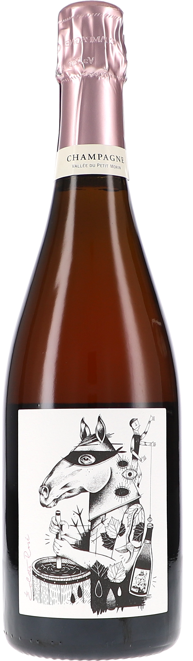 Sekt, Champagner, Flasche, Etikett, Tiermotiv