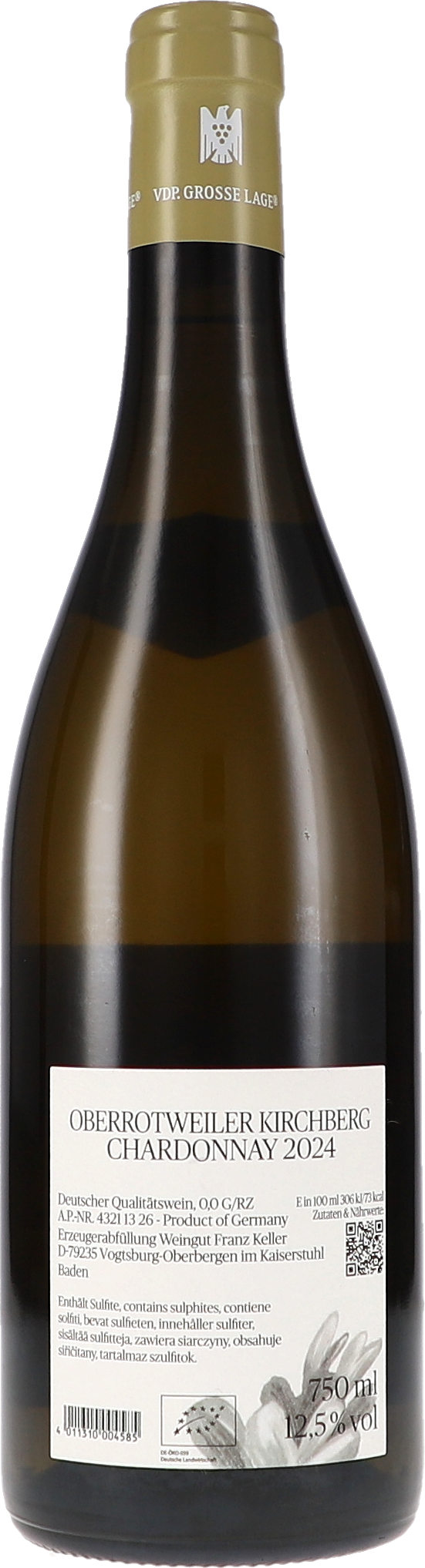 Chardonnay, Weißwein, Glasflasche, Jahrgang 2024, Baden