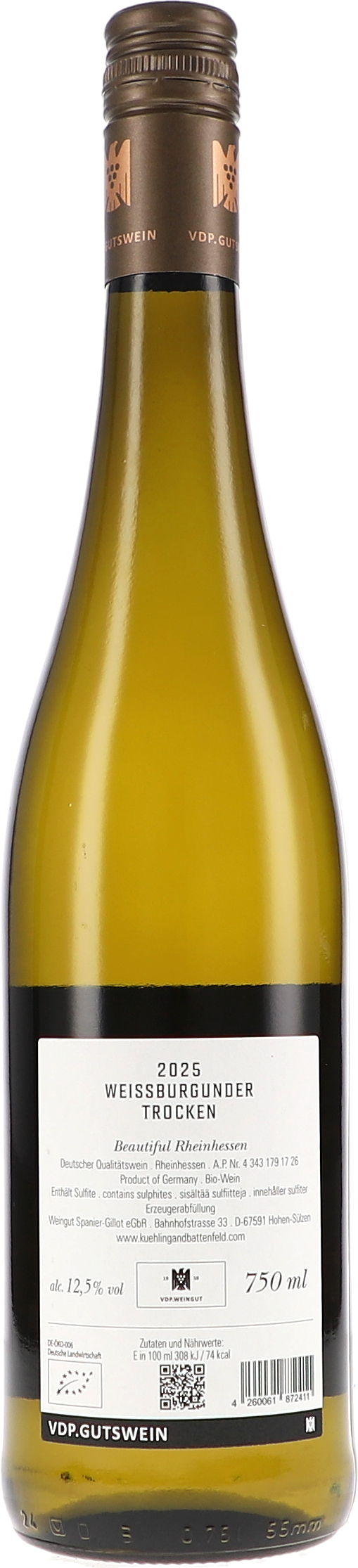 weissburgunder, trocken, weißwein, 750ml, glasweise