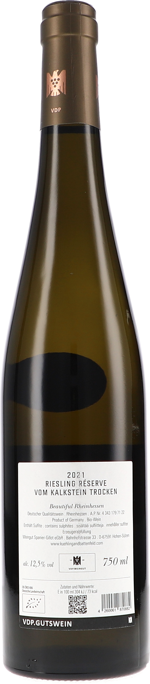 Weißwein, Riesling, Trocken, 750 ml, Flasche