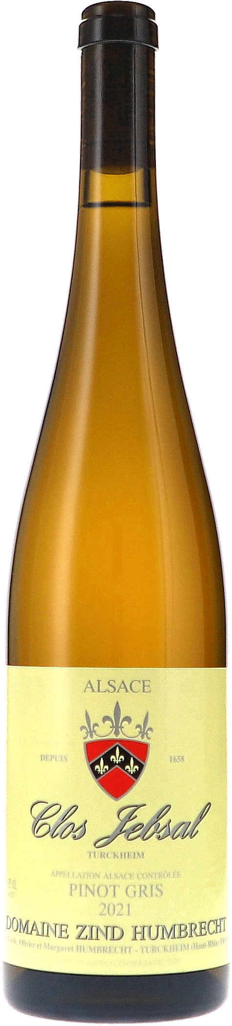 Weißwein, Pinot Gris, Alsace, Flasche, Etikett