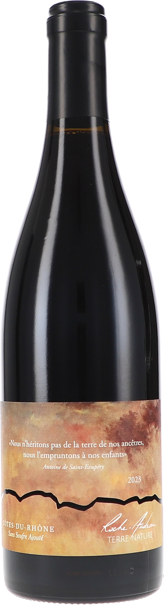 Wein, Rotwein, Flasche, Etikett, Rhône