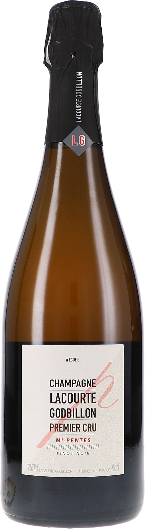 Mi-Pentes, Premier Cru Brut Nature L2022+Réserve Champagne, Champagne-Flasche, Pinot Noir, Premier Cru, Brut