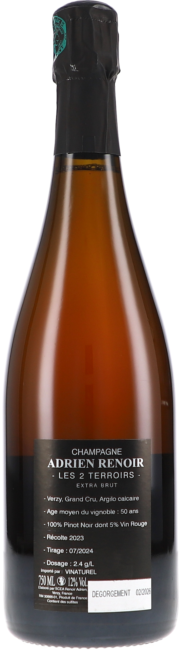 champagne, Flasche, Pinot Noir, Extra Brut, 750 ml