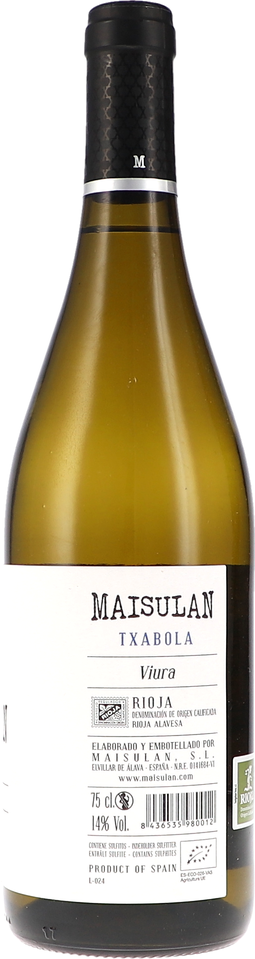 Weißer Wein, Weinflasche, Rioja, Viura, 75 cl