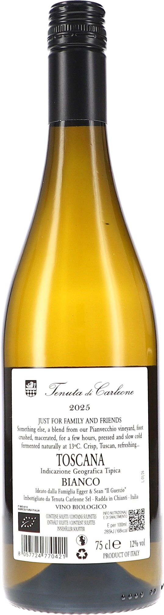 Weißwein, Bianco, Weinflasche, Toscana, 75 cl