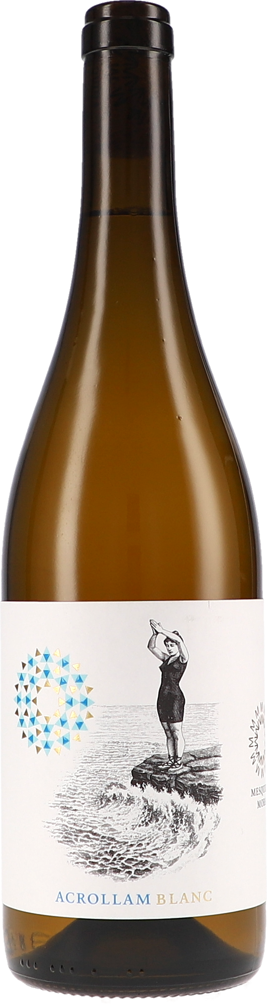 Weißwein, Schwarzboden, Flasche, Etikett, Schaum? (not visible)