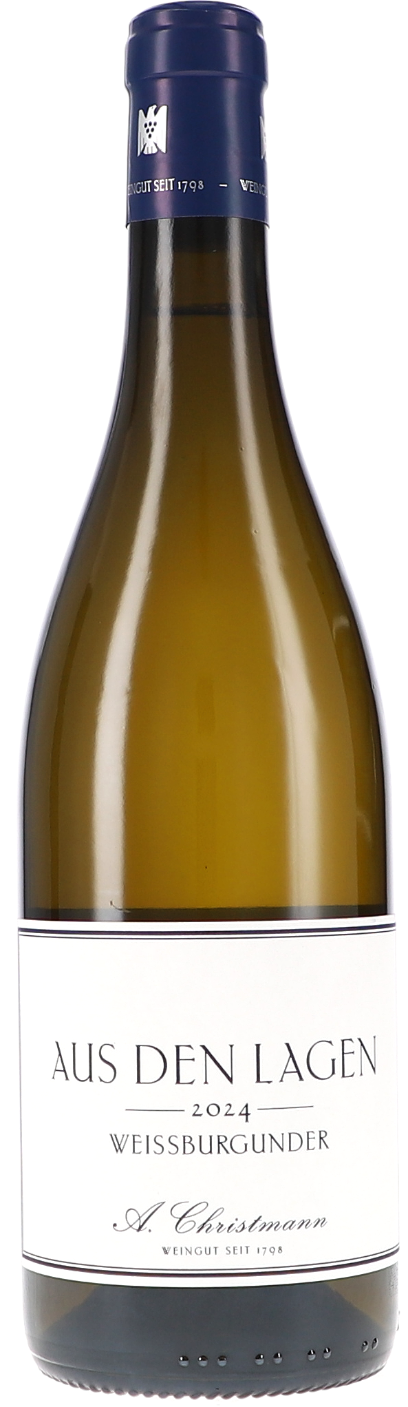 Weißburgunder, Wein, Weißwein, Flasche, Weinlabel