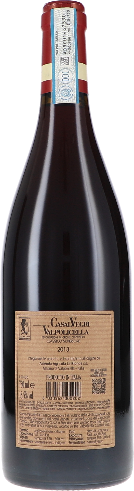 Wein, Rotwein, Flasche, Etikett, 2013