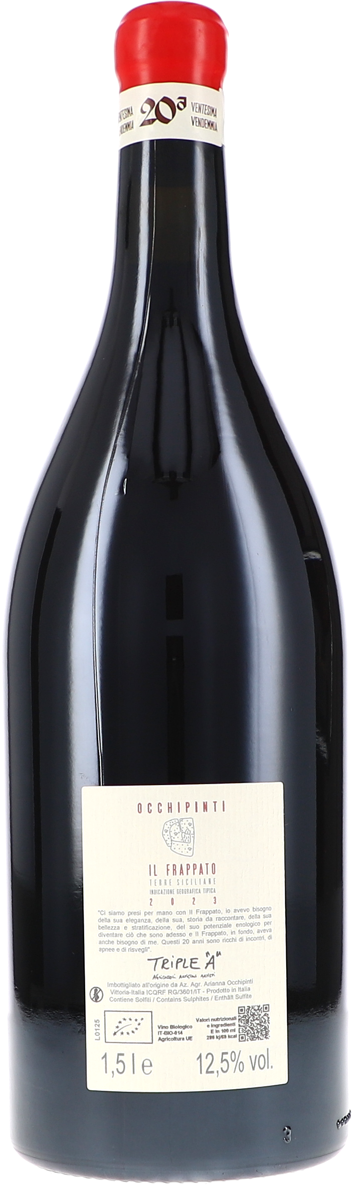 Rotwein, Flasche, 1,5l, 12,5% vol, Etikett