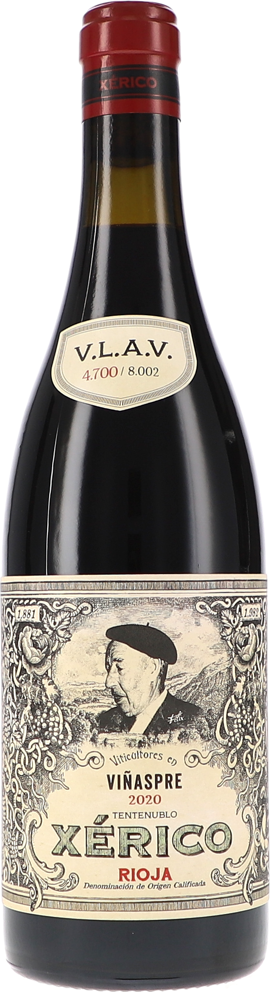 Xérico wein, rotwein, Rioja, flasche, etikett