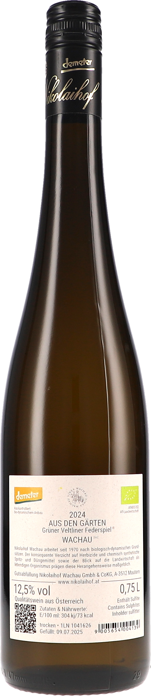 Sektflasche, Schaumwein, Glasflasche, Grüner Federspiel, BIO