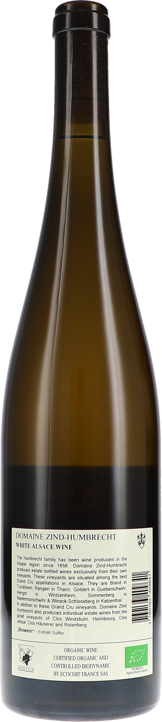 Weißwein, Weinflasche, Burgunder, BIO, Etikett
