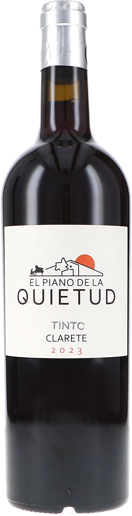 Rotwein, Glasflasche, dunkelrot, Jahrgang 2023, Tinto Clarete