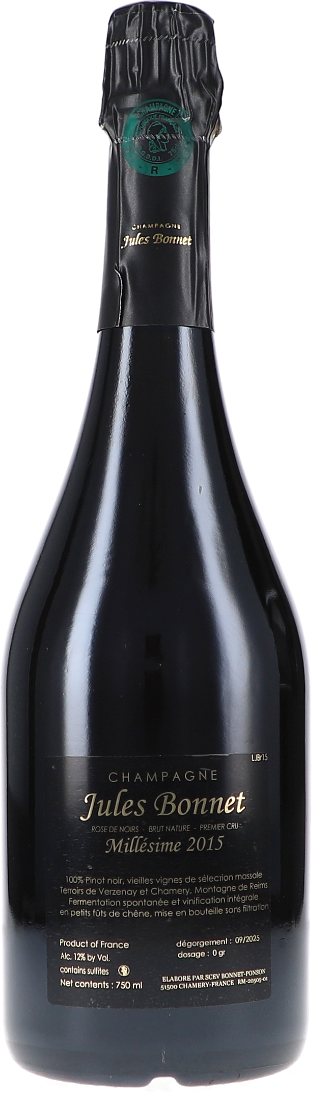 champagne, Flasche, Millésime, Rosé de noirs, Brut Nature