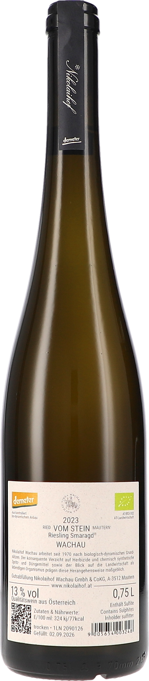 Vom Stein, Riesling Smaragd trocken